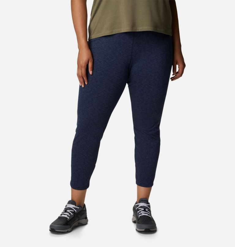 Women\'s Columbia Weekend Adventure 7/8 Leggings Navy | Plus Size CA-U584L